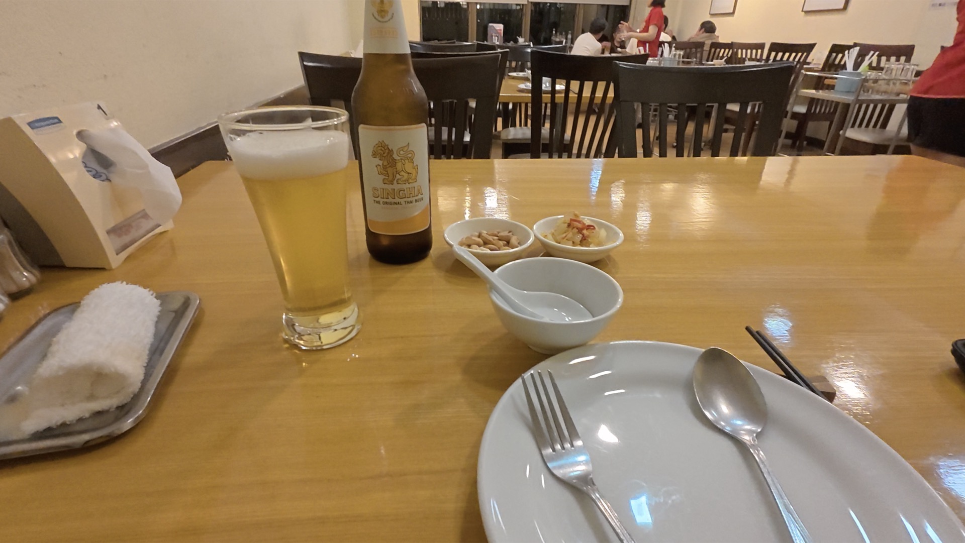 シンハービール テーブルセッティング