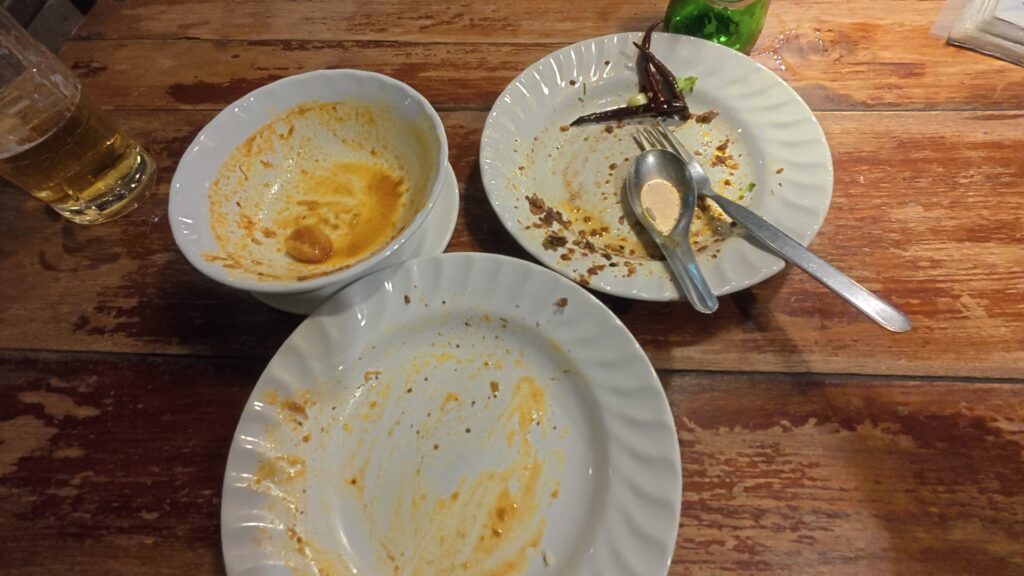 完食後の空皿